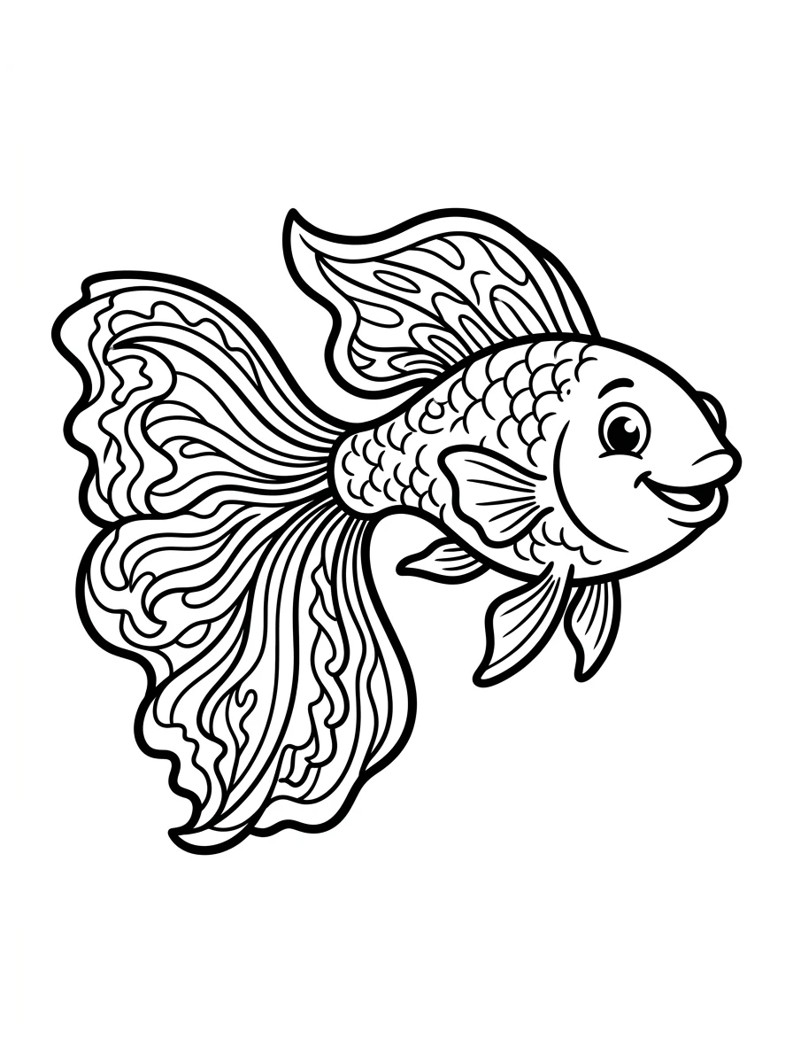 peixe para colorir 14
