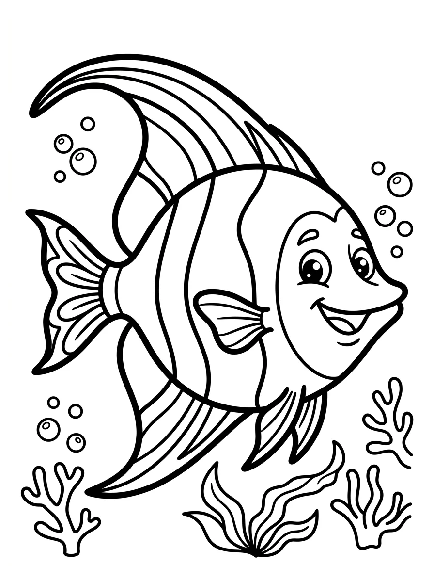 peixe para colorir 2