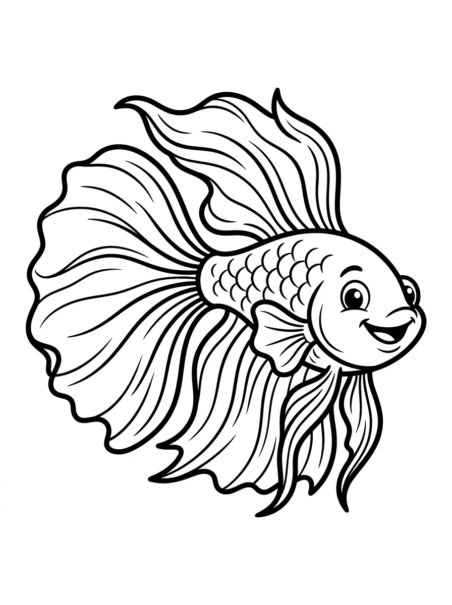 peixe para colorir 4